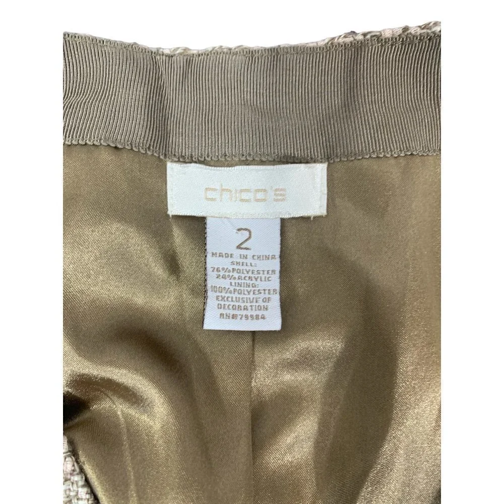 Chicos Women's Tan Blazer Top - Picture 3 of 7